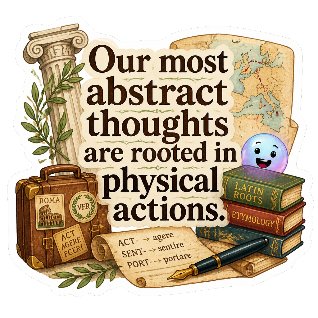 Our most abstract thoughts are rooted in physical actions.