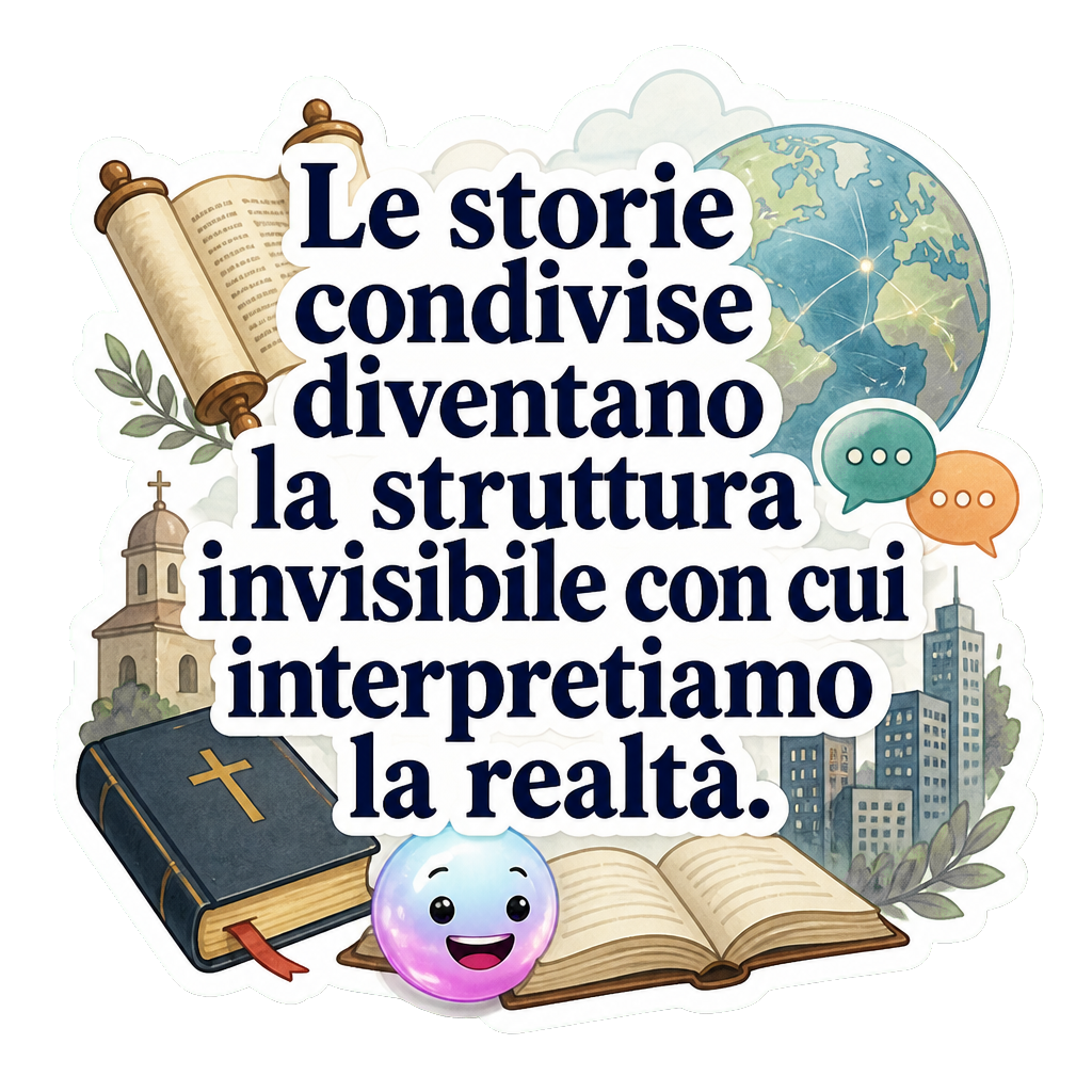 Le storie condivise diventano la struttura invisibile con cui interpretiamo la realtà.