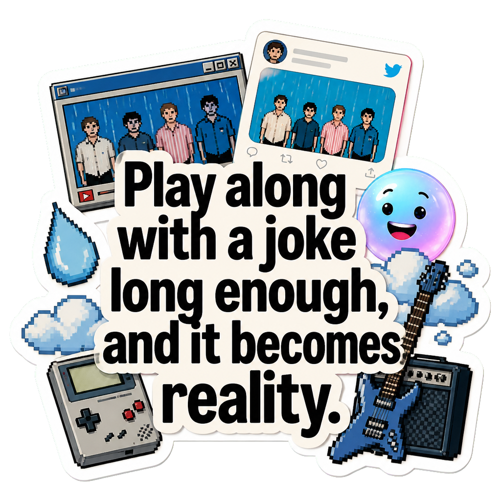 Play along with a joke long enough, and it becomes reality.