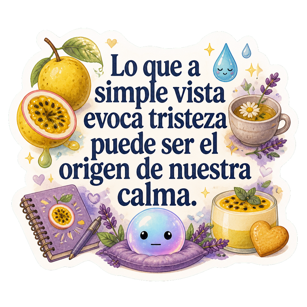 Lo que a simple vista evoca tristeza puede ser el origen de nuestra calma.