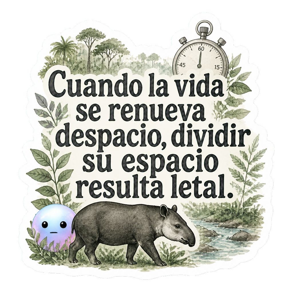 Cuando la vida se renueva despacio, dividir su espacio resulta letal.