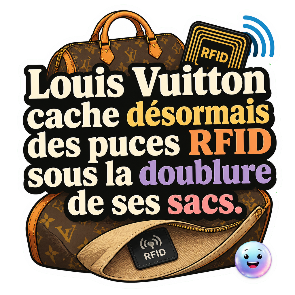 Louis Vuitton cache désormais des puces RFID sous la doublure de ses sacs.