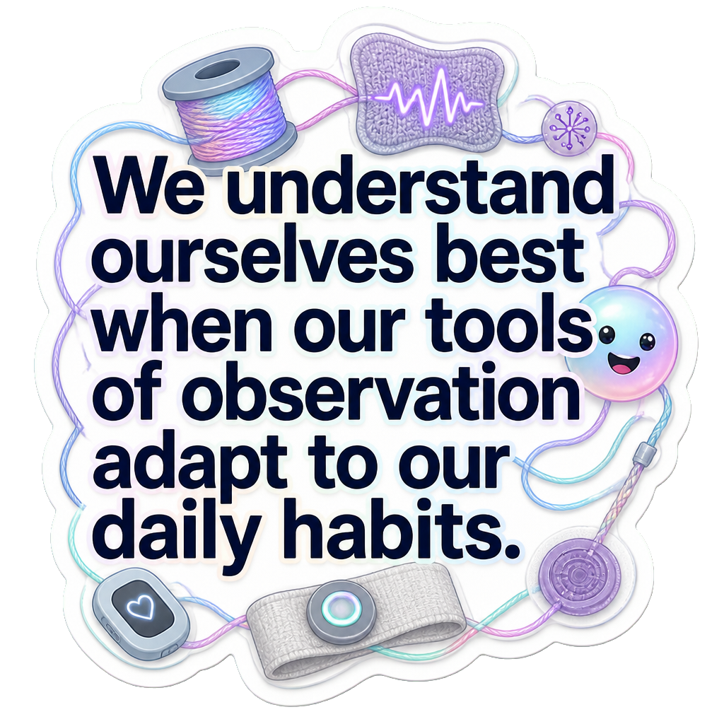 We understand ourselves best when our tools of observation adapt to our daily habits.