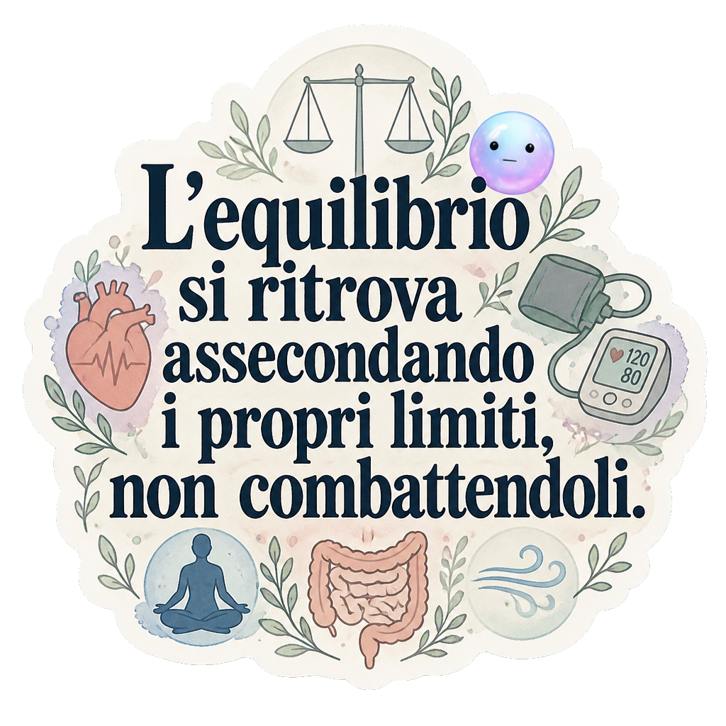 L'equilibrio si ritrova assecondando i propri limiti, non combattendoli.