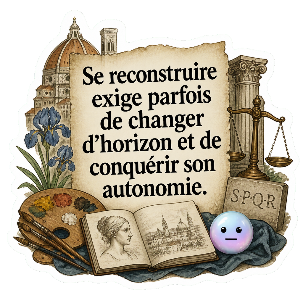 Se reconstruire exige parfois de changer d'horizon et de conquérir son autonomie.