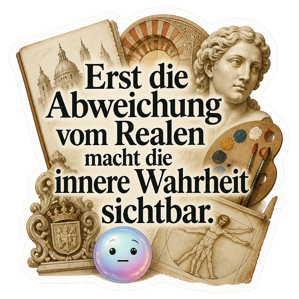 Erst die Abweichung vom Realen macht die innere Wahrheit sichtbar.