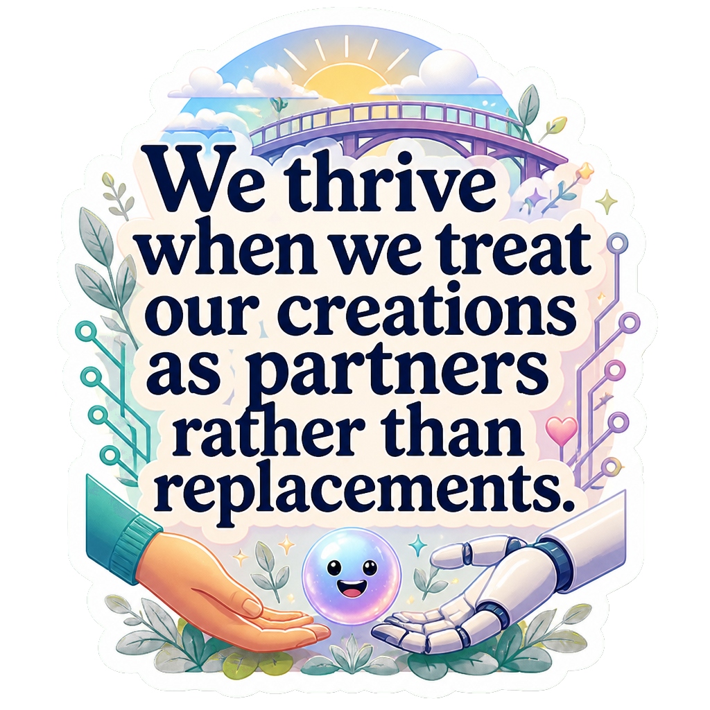 We thrive when we treat our creations as partners rather than replacements.