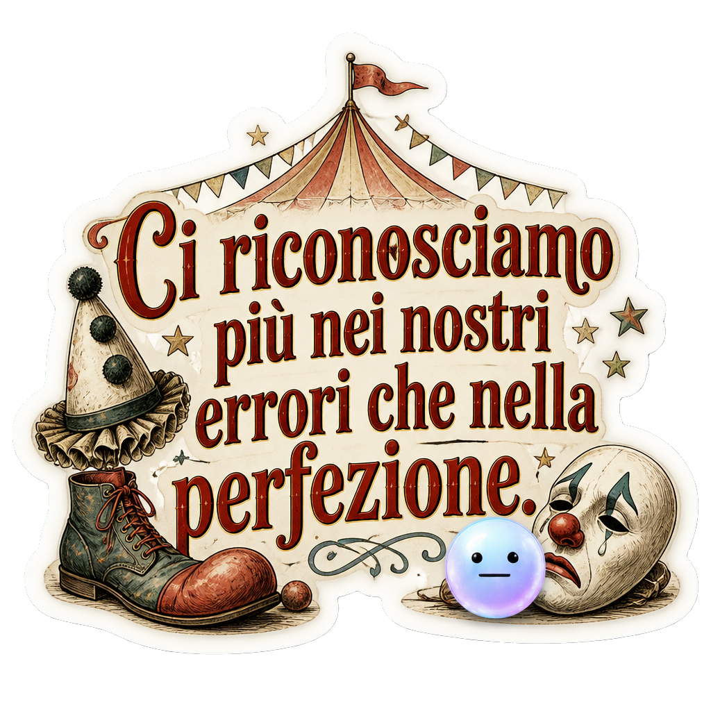 Ci riconosciamo più nei nostri errori che nella perfezione.
