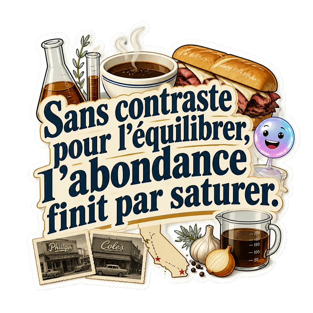 Sans contraste pour l'équilibrer, l'abondance finit par saturer.