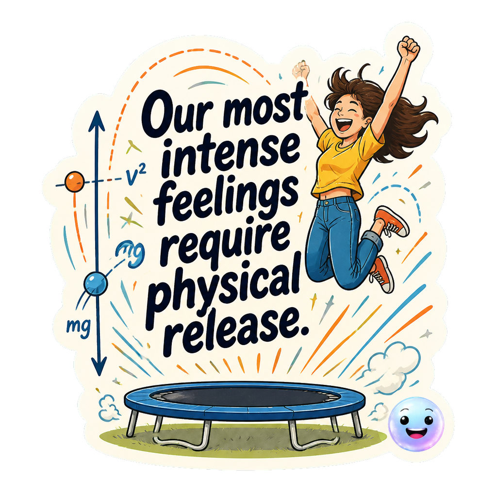 Our most intense feelings require physical release.
