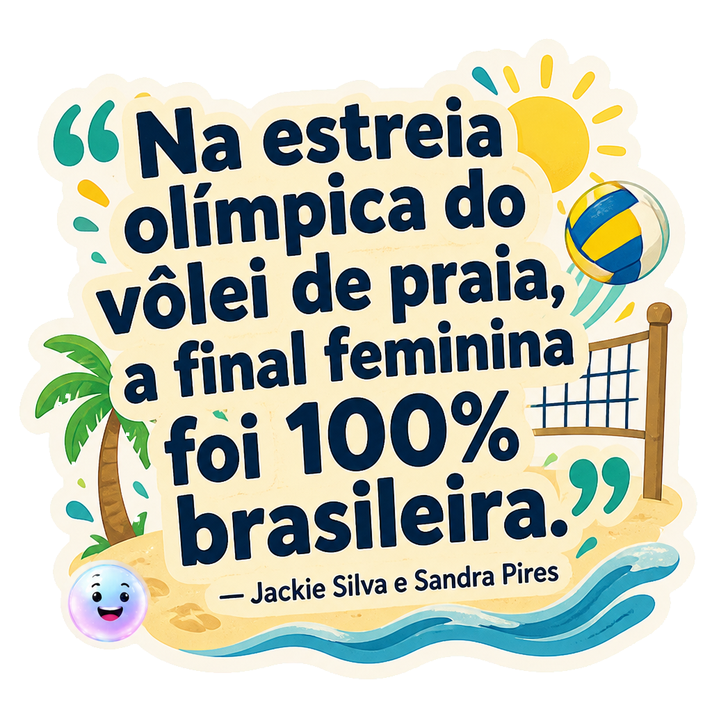 Na estreia olímpica do vôlei de praia, a final feminina foi 100% brasileira.