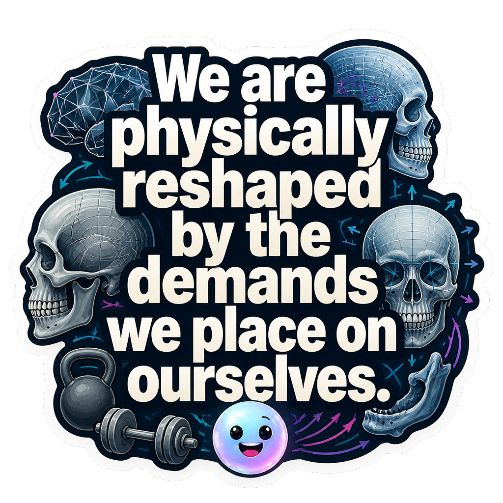 We are physically reshaped by the demands we place on ourselves.