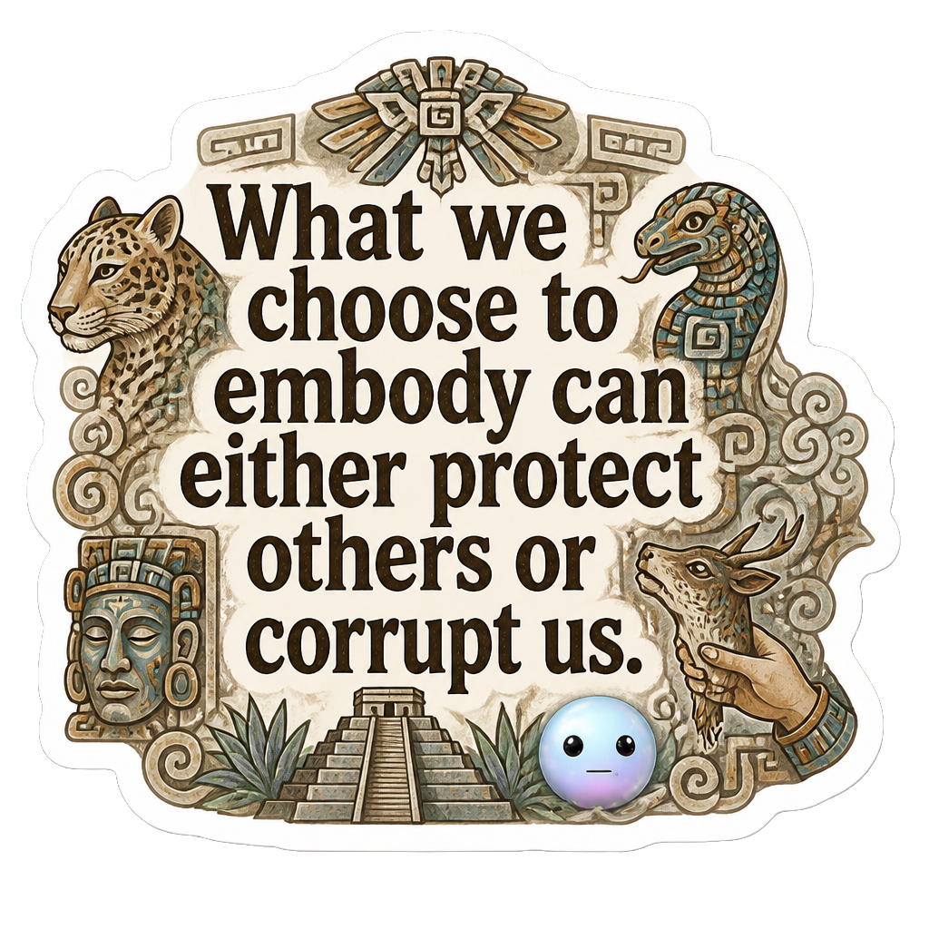 What we choose to embody can either protect others or corrupt us.