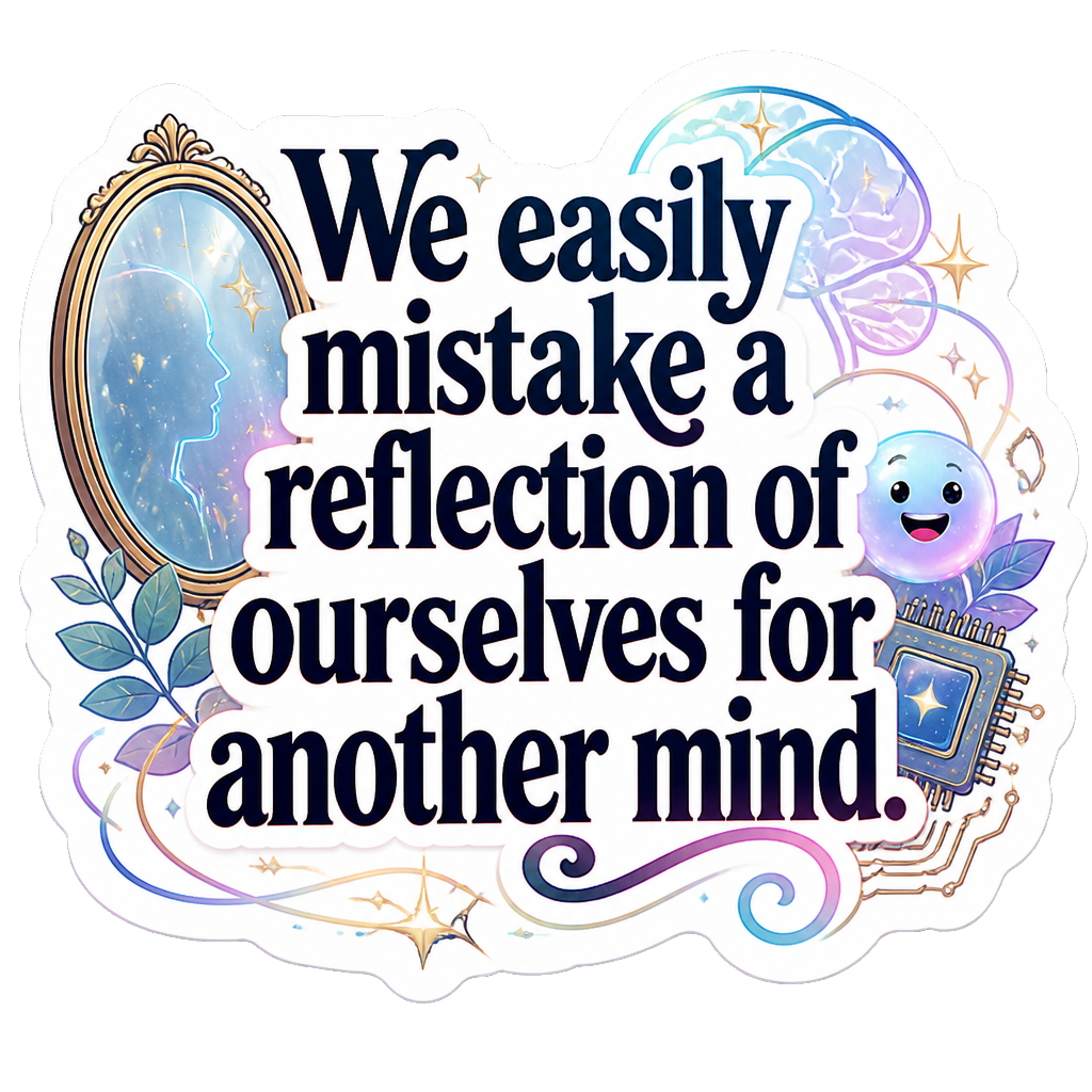 We easily mistake a reflection of ourselves for another mind.