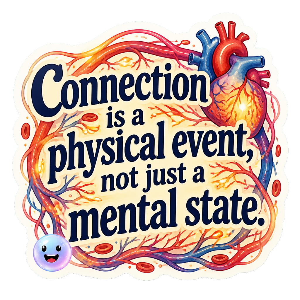 Connection is a physical event, not just a mental state.