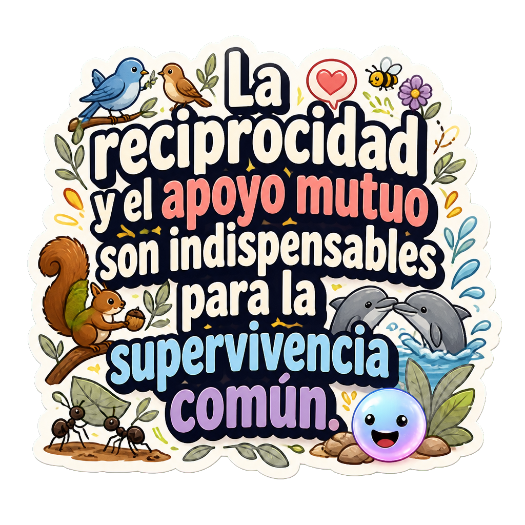 La reciprocidad y el apoyo mutuo son indispensables para la supervivencia común.