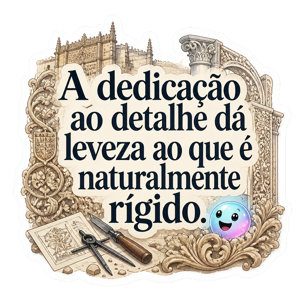 A dedicação ao detalhe dá leveza ao que é naturalmente rígido.