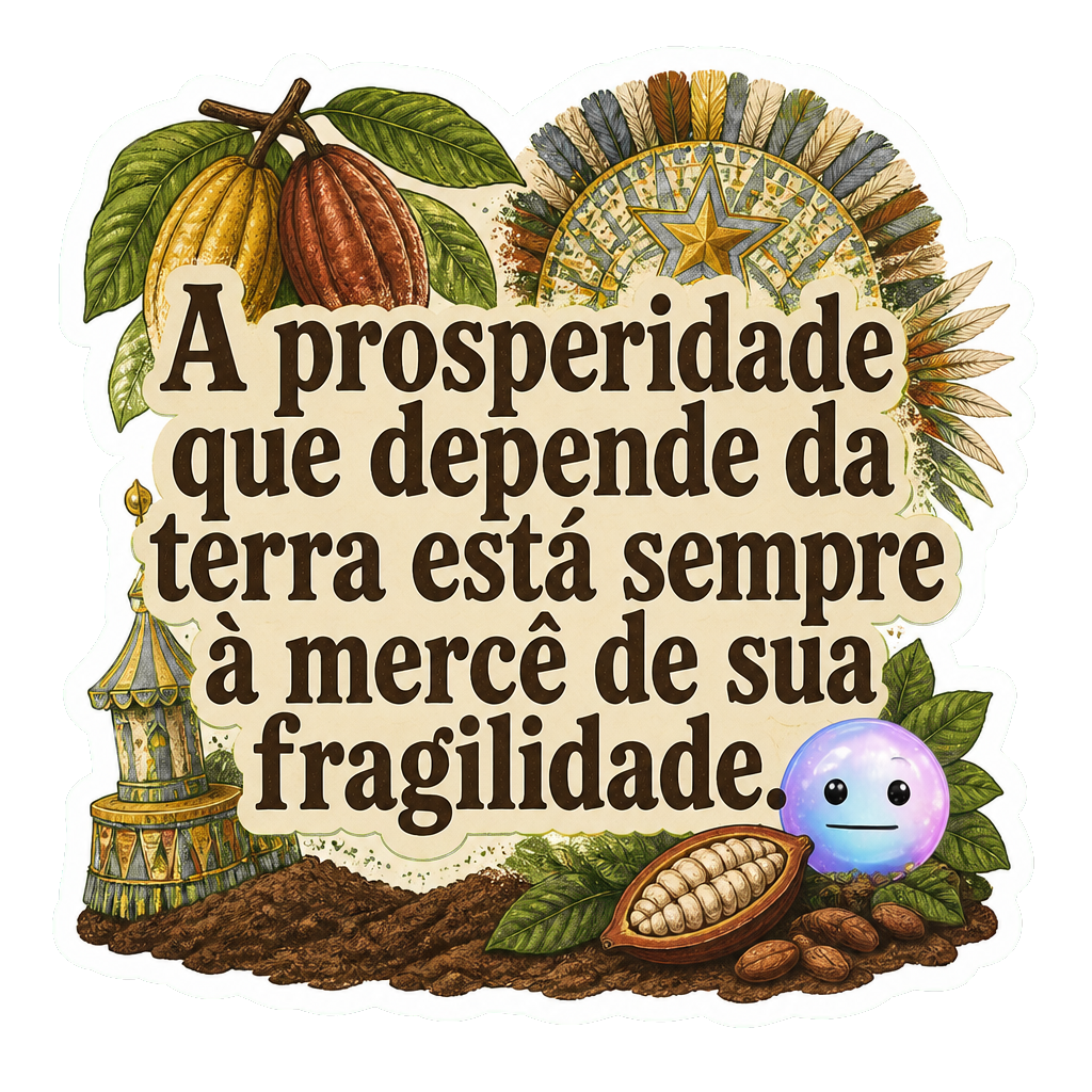 A prosperidade que depende da terra está sempre à mercê de sua fragilidade.