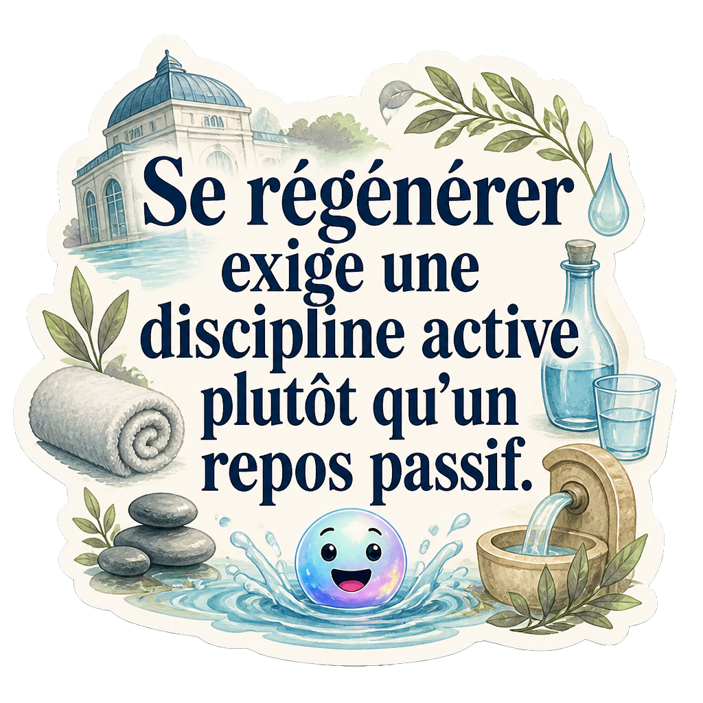 Se régénérer exige une discipline active plutôt qu'un repos passif.