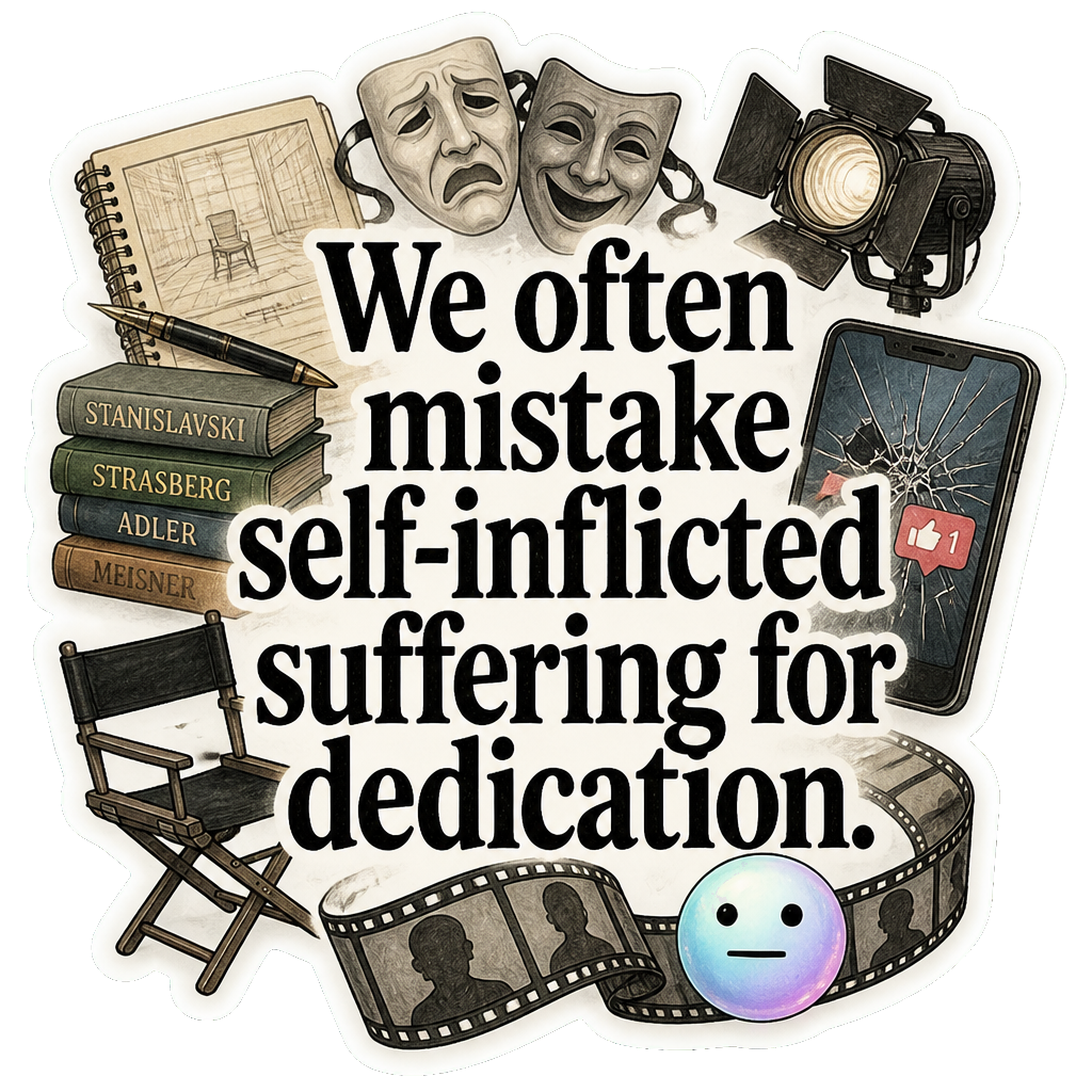 We often mistake self-inflicted suffering for dedication.