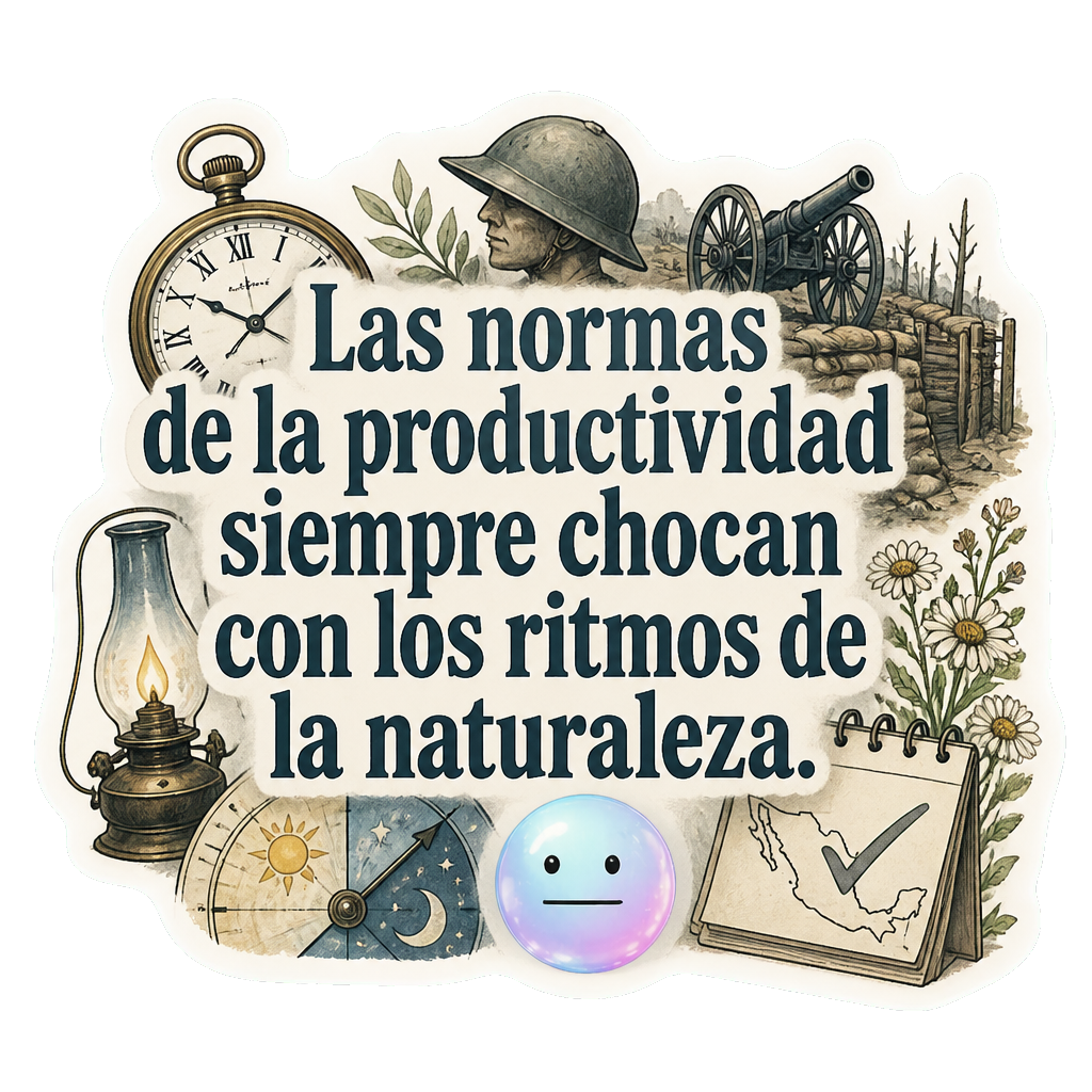 Las normas de la productividad siempre chocan con los ritmos de la naturaleza.