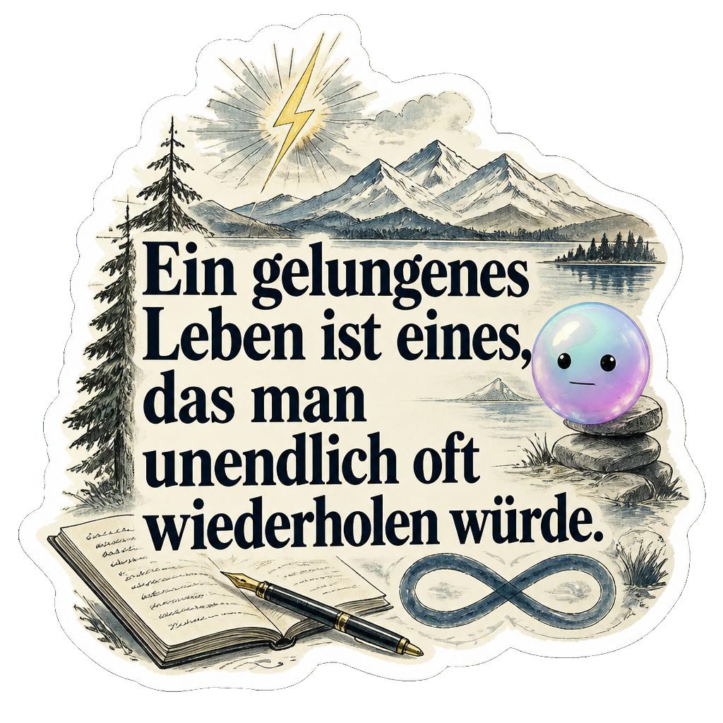 Ein gelungenes Leben ist eines, das man unendlich oft wiederholen würde.