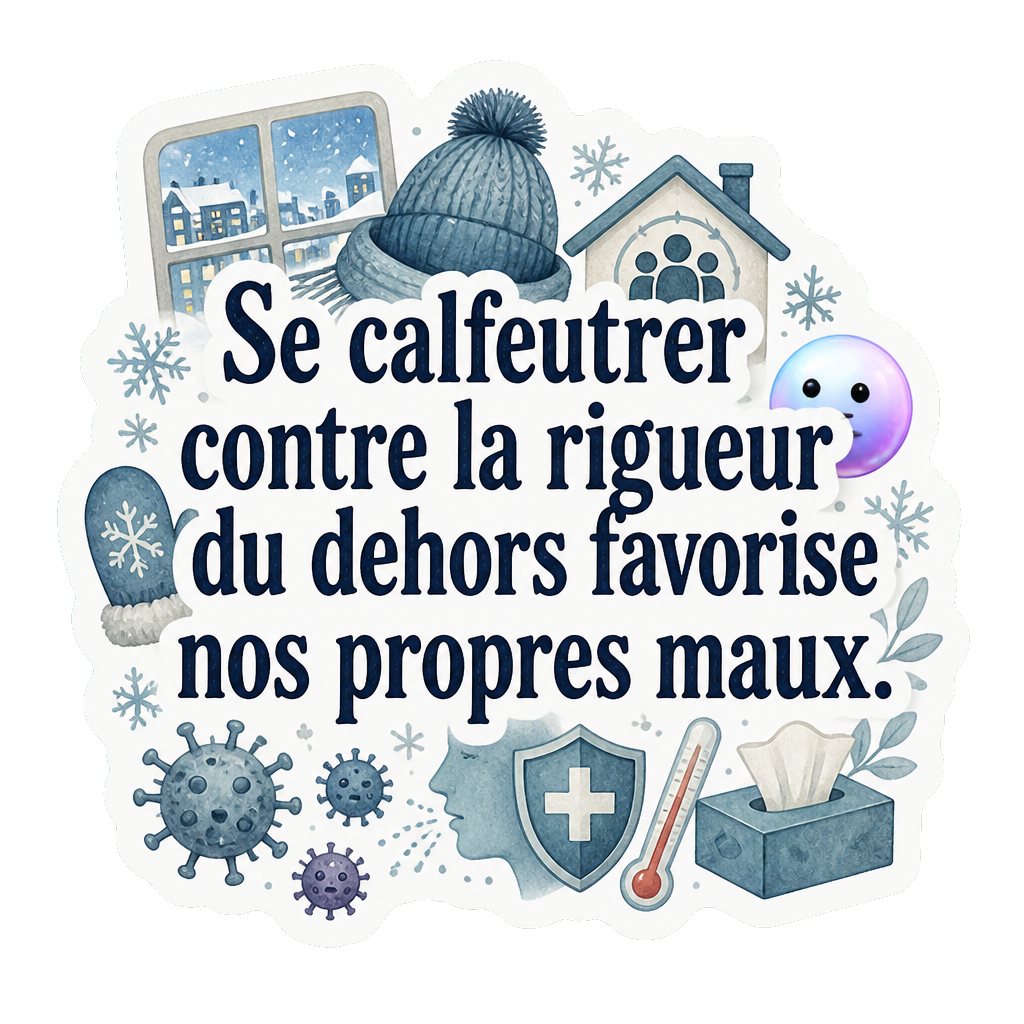 Se calfeutrer contre la rigueur du dehors favorise nos propres maux.