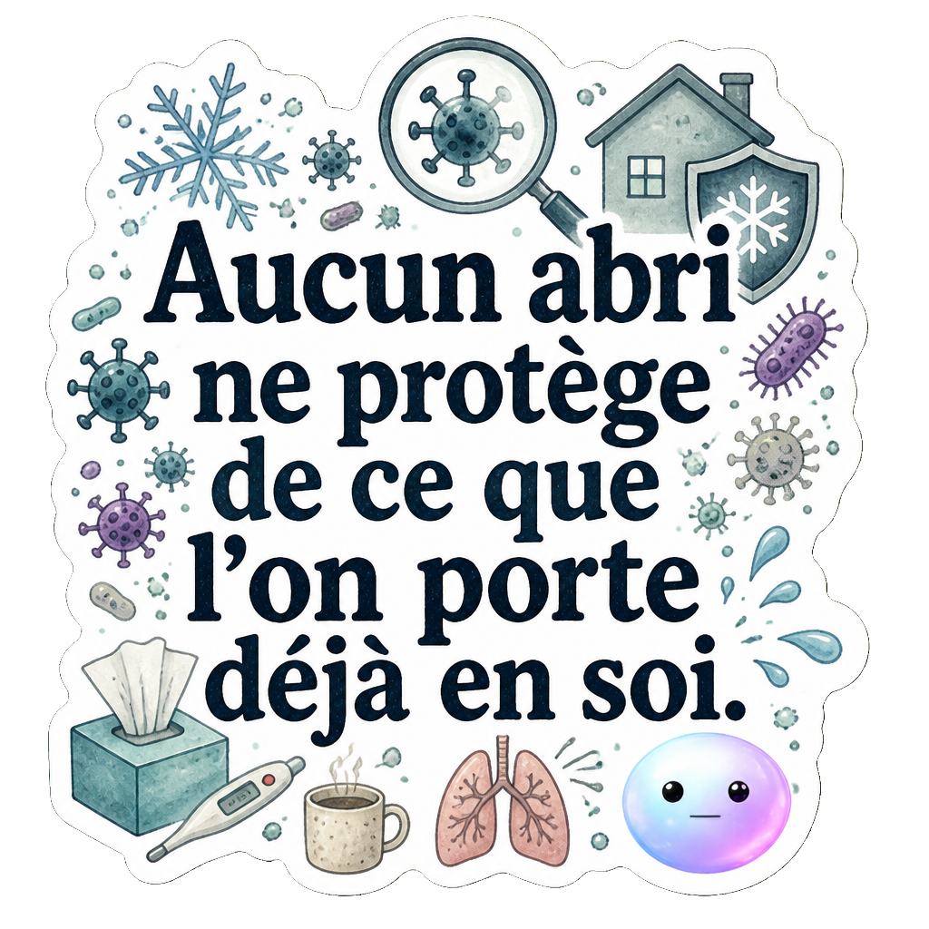 Aucun abri ne protège de ce que l'on porte déjà en soi.