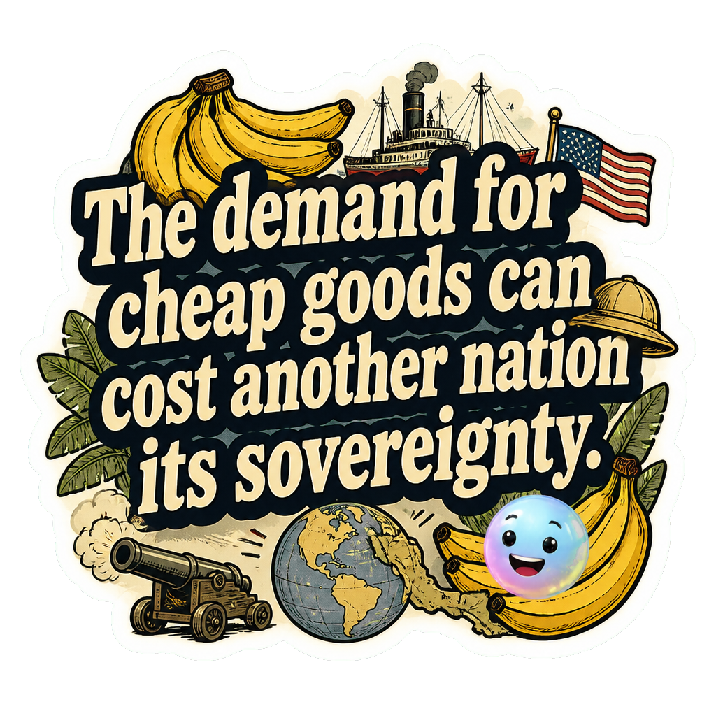 The demand for cheap goods can cost another nation its sovereignty.