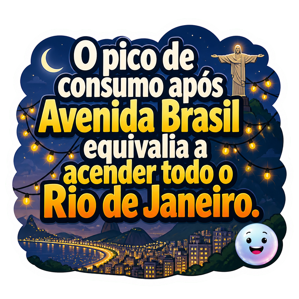 O pico de consumo após Avenida Brasil equivalia a acender todo o Rio de Janeiro.