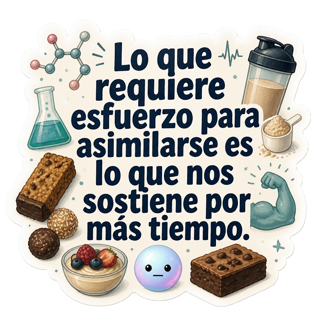 Lo que requiere esfuerzo para asimilarse es lo que nos sostiene por más tiempo.