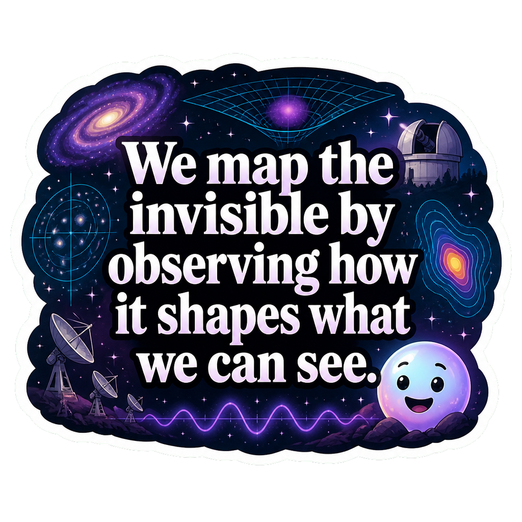 We map the invisible by observing how it shapes what we can see.