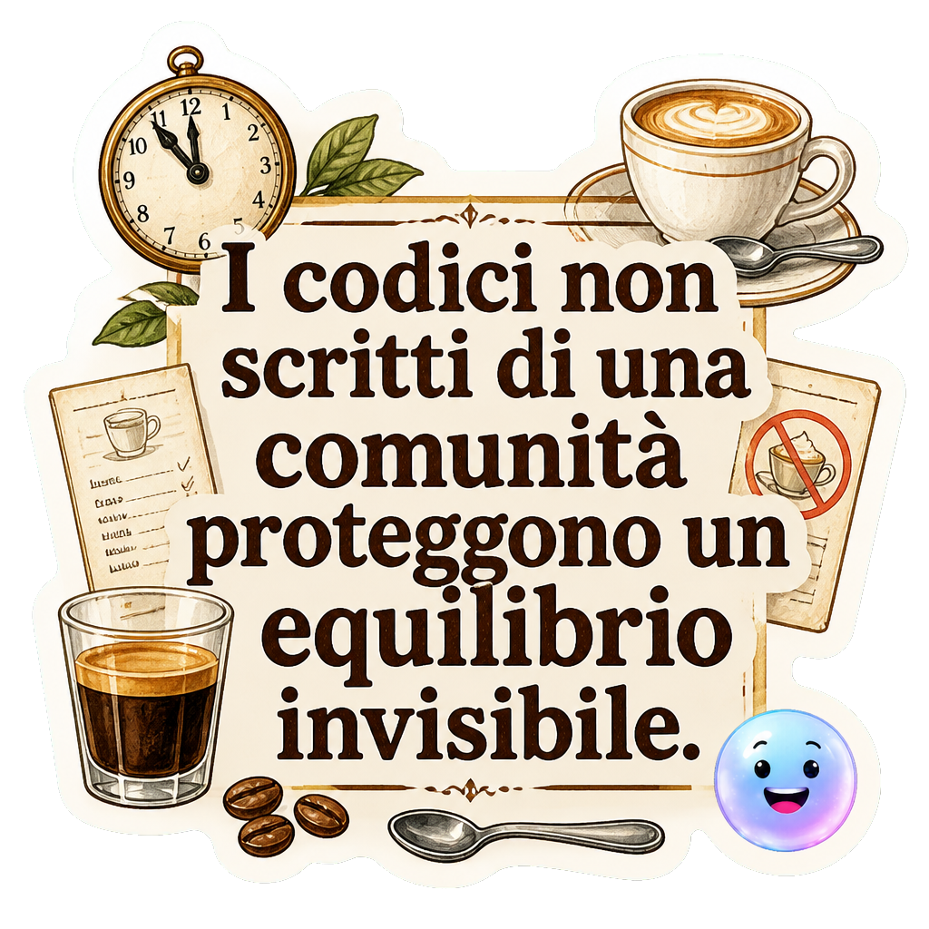 I codici non scritti di una comunità proteggono un equilibrio invisibile.