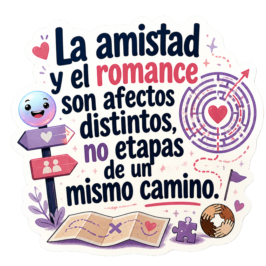 La amistad y el romance son afectos distintos, no etapas de un mismo camino.