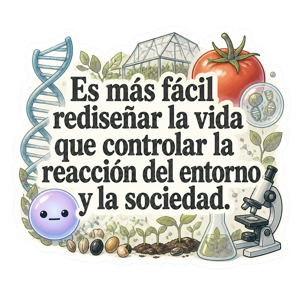 Es más fácil rediseñar la vida que controlar la reacción del entorno y la sociedad.