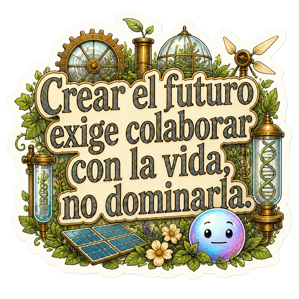 Crear el futuro exige colaborar con la vida, no dominarla.