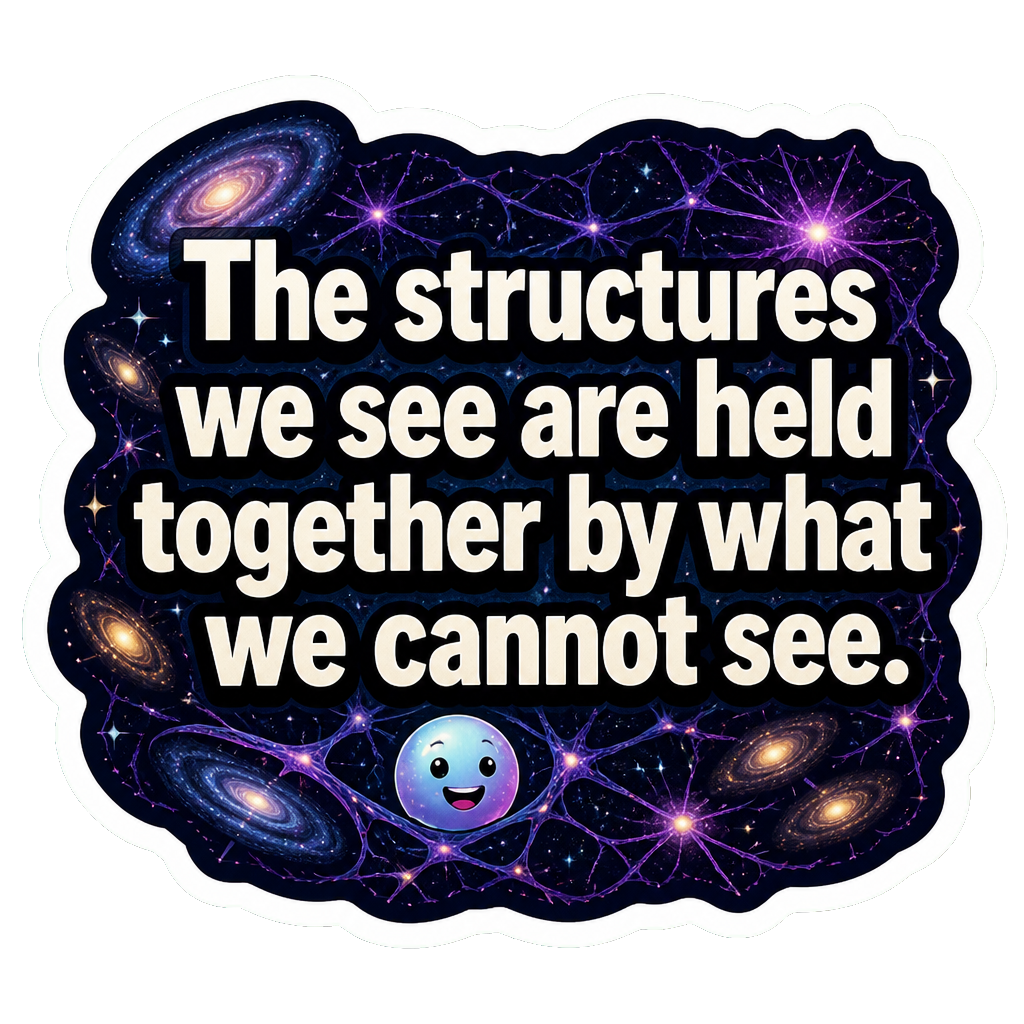 The structures we see are held together by what we cannot see.