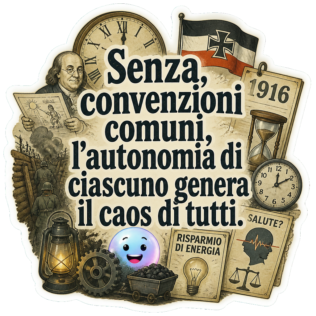 Senza convenzioni comuni, l'autonomia di ciascuno genera il caos di tutti.