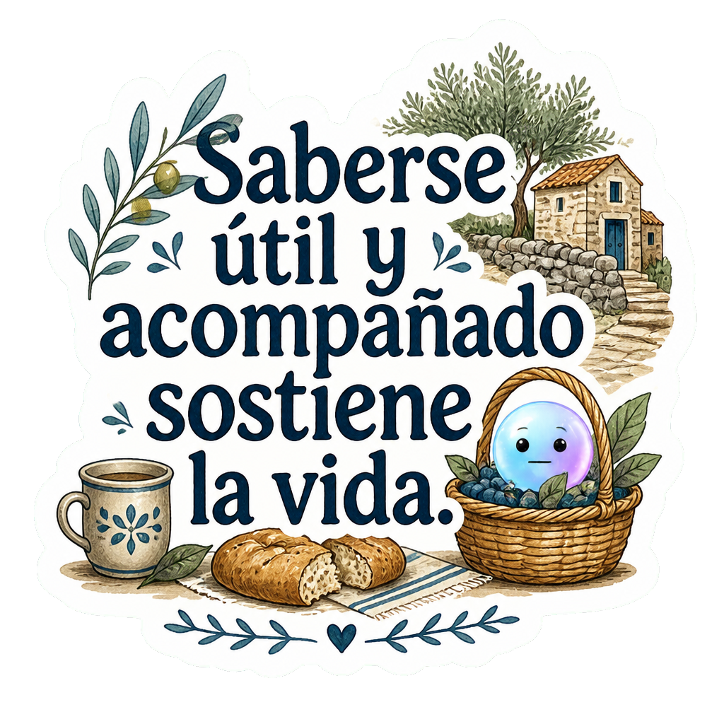 Saberse útil y acompañado sostiene la vida.