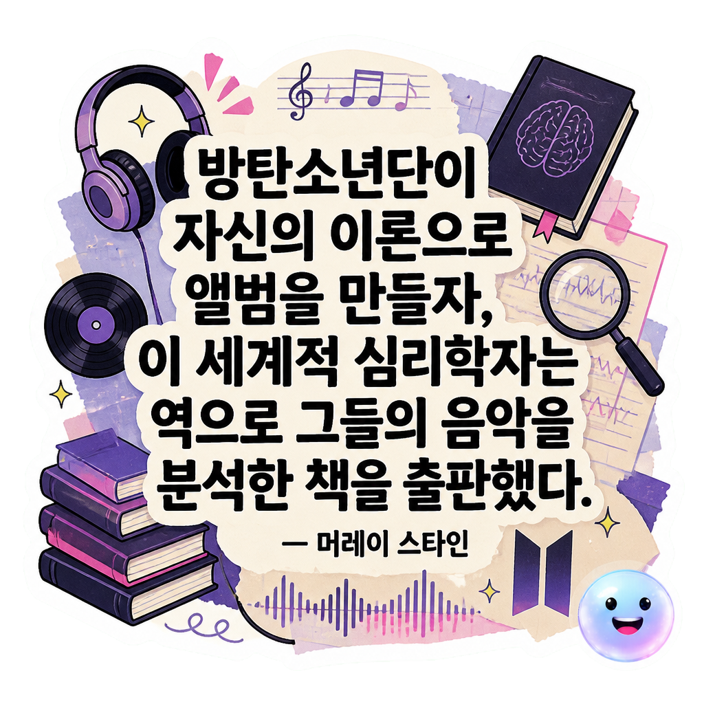 방탄소년단이 자신의 이론으로 앨범을 만들자, 이 세계적 심리학자는 역으로 그들의 음악을 분석한 책을 출판했다.