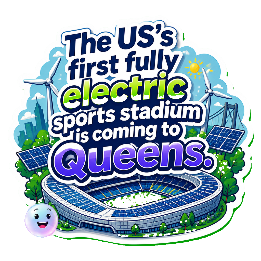 The US's first fully electric sports stadium is coming to Queens.