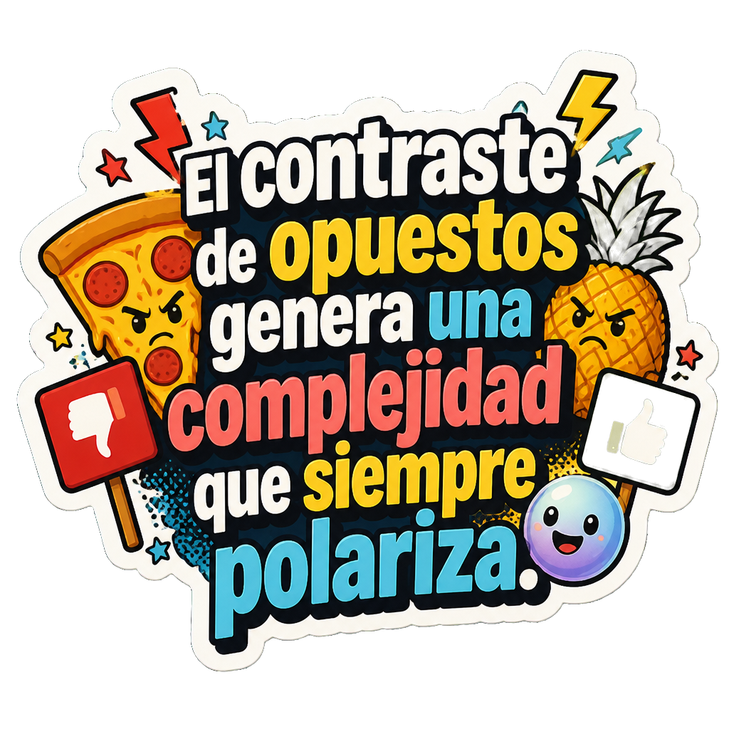 El contraste de opuestos genera una complejidad que siempre polariza.