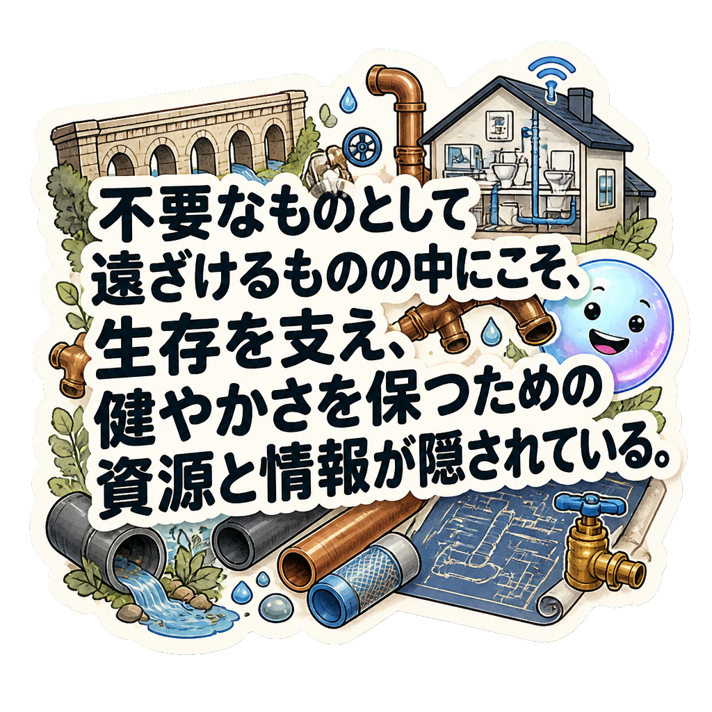 不要なものとして遠ざけるものの中にこそ、生存を支え、健やかさを保つための資源と情報が隠されている。