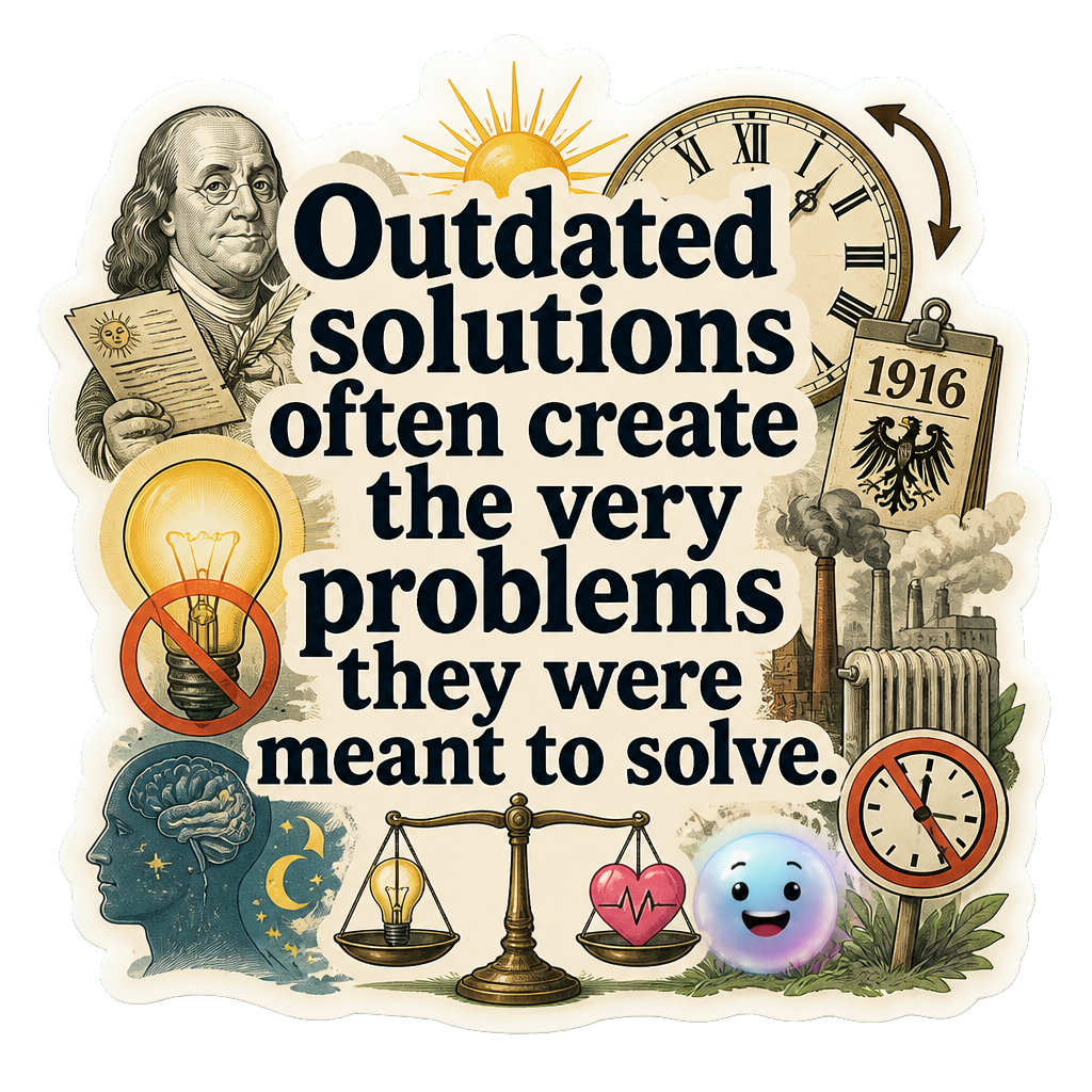Outdated solutions often create the very problems they were meant to solve.