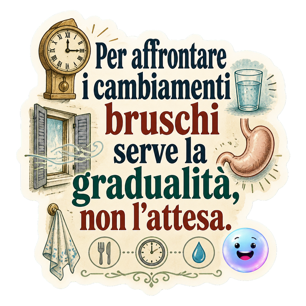 Per affrontare i cambiamenti bruschi serve la gradualità, non l'attesa.