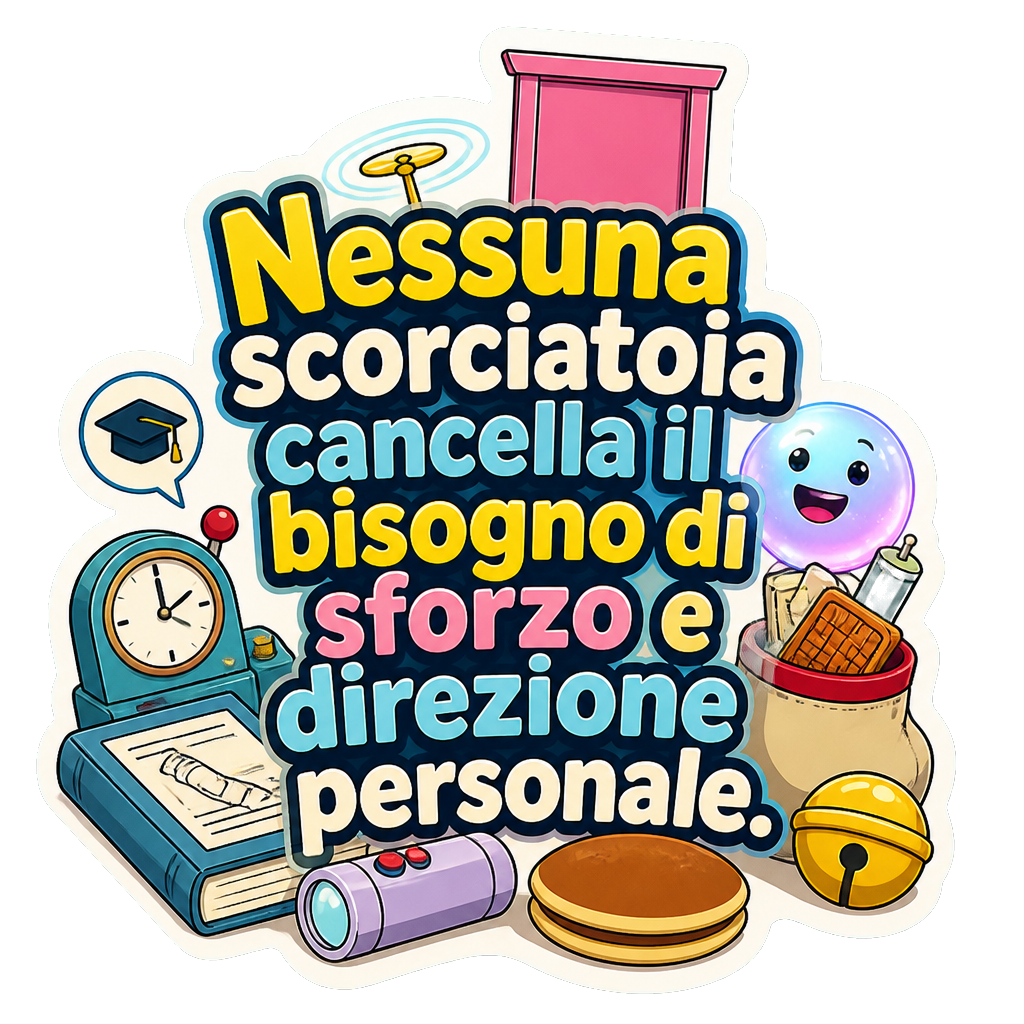 Nessuna scorciatoia cancella il bisogno di sforzo e direzione personale.