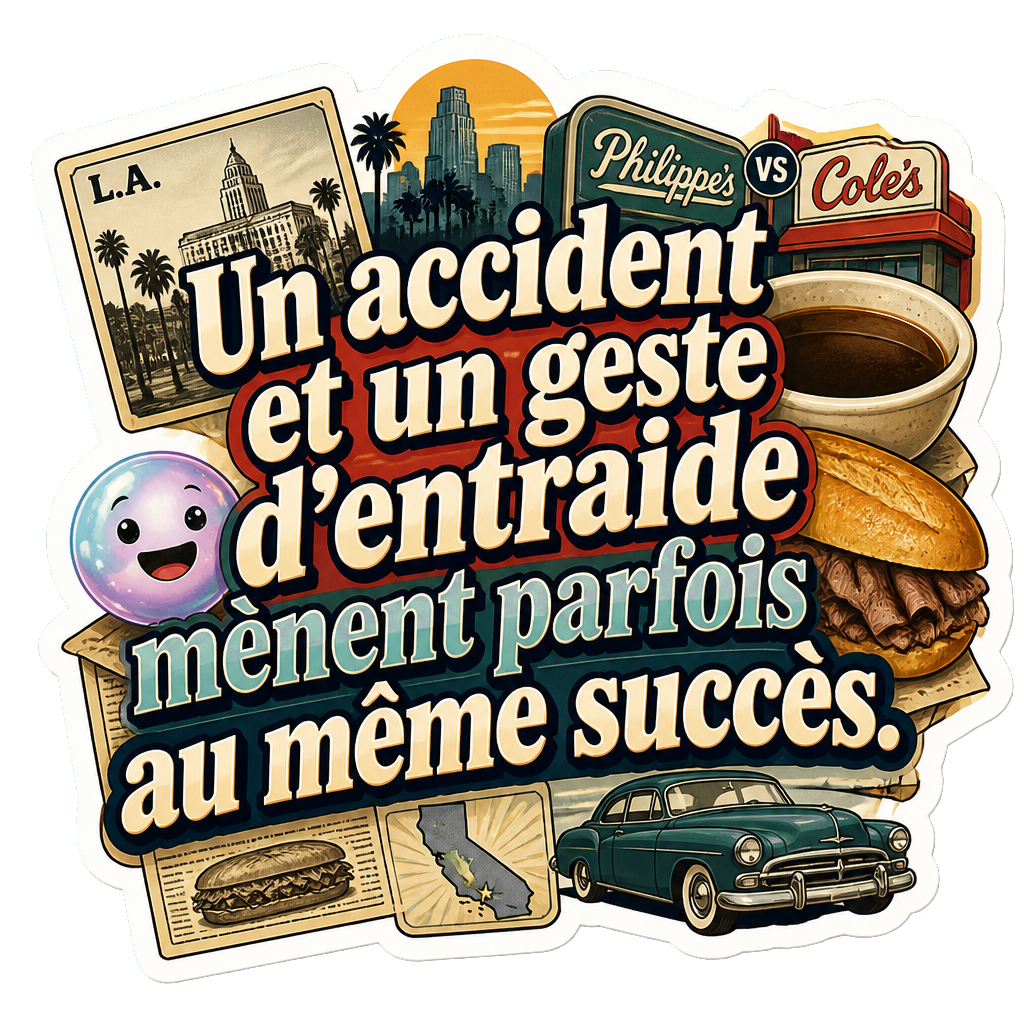 Un accident et un geste d'entraide mènent parfois au même succès.