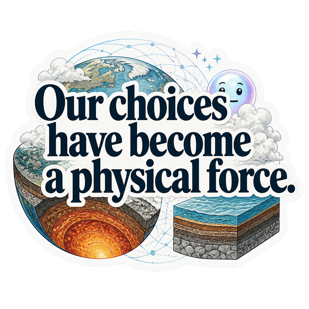 Our choices have become a physical force.