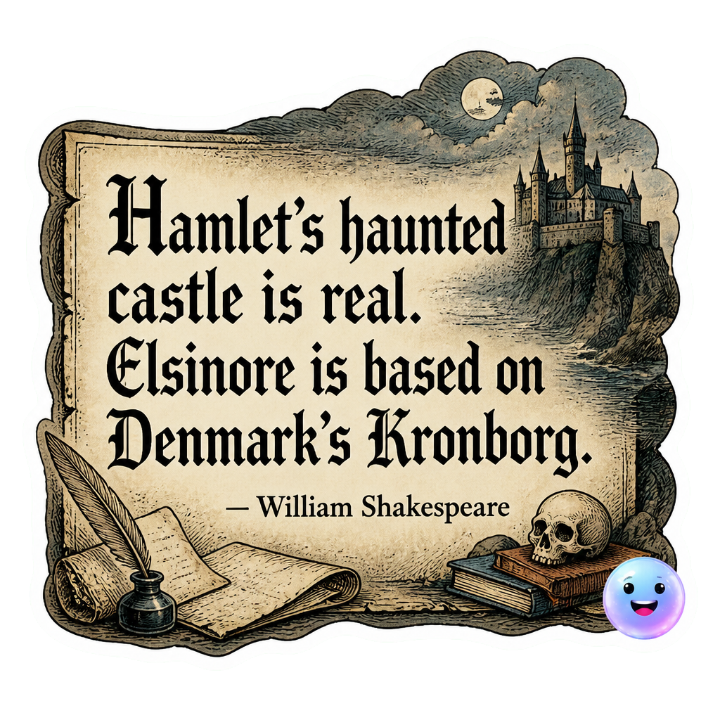 Hamlet's haunted castle is real. Elsinore is based on Denmark's Kronborg.