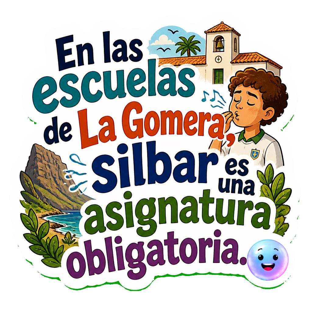 En las escuelas de La Gomera, silbar es una asignatura obligatoria.
